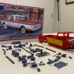 ’72 Chevy Fleetside Bagged Chassis Upgrade for AMT Kit