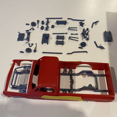 ’72 Chevy Fleetside Bagged Chassis Upgrade for AMT Kit