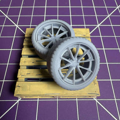 HRE S204 Style Wheel & Tire Set – Deep Offset