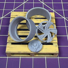 US Mag Phantom Concave Wheel & Tire Set