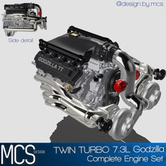 Ford Godzilla 7.3L Twin Turbo Engine & Transmission