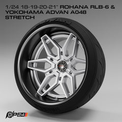 Rohana RLB 6 Wheels w/ Yokohama Advan Stretch Tires