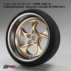 HRE 522 Wheels w/ Yokohama Advan Stretch Tires
