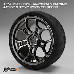 American Racing AR952 Wheel & Toyo Proxes R888R Tire Pair - 19" or 20"