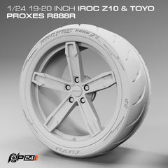 IROC Z10 & Toyo Proxes R888R Tire Pair – 19" or 20"