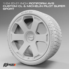 Rotiform AVS Custom CL & Michelin Pilot Super Sport Tire Pair - 20" or 21"