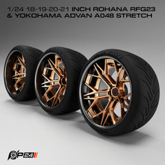 Rohana RFG 23 Wheels w/ Yokohama Advan Stretch Tires
