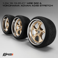 HRE 522 Wheels w/ Yokohama Advan Stretch Tires