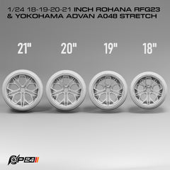 Rohana RFG 23 Wheels w/ Yokohama Advan Stretch Tires