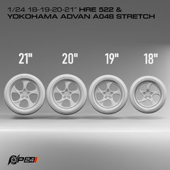HRE 522 Wheels w/ Yokohama Advan Stretch Tires
