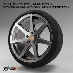 Rohana RC 7 Wheels w/ Yokohama Advan Stretch Tires