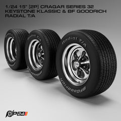 15" Cragar Keystone Classic w/ BFG Radial T/A