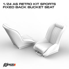 AS Retro Kit Sports Fixed Back Bucket Seat
