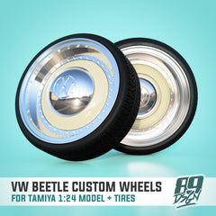 15" Dish Style Custom VW Beetle Wheel & Tire Set