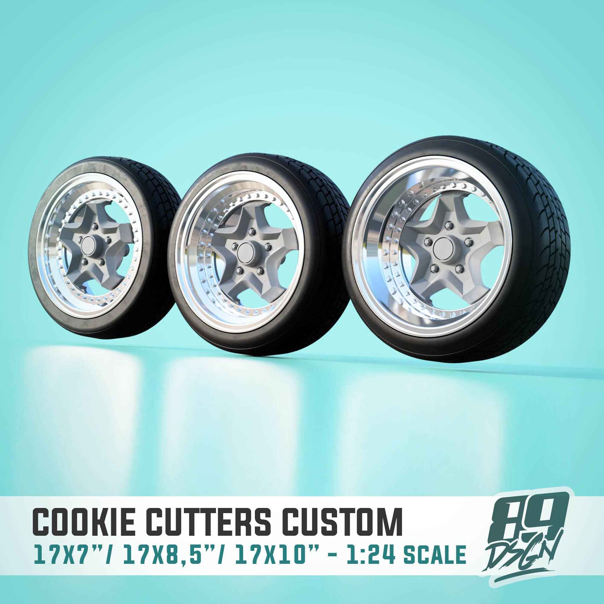 17" Porsche Cookie Cutter Wheel & Tire Set