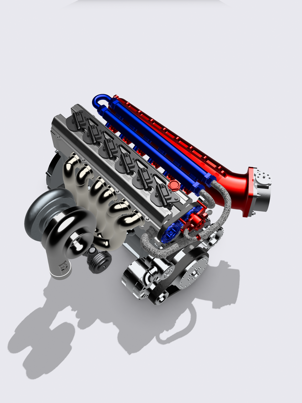 Toyota Titen Billet 2JZ Engine – 1/24 Scale