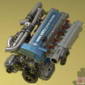 Toyota Supra 2JZ-GTE Engine & Getrag V160 Transmission Ecosystem – 1/24 Scale