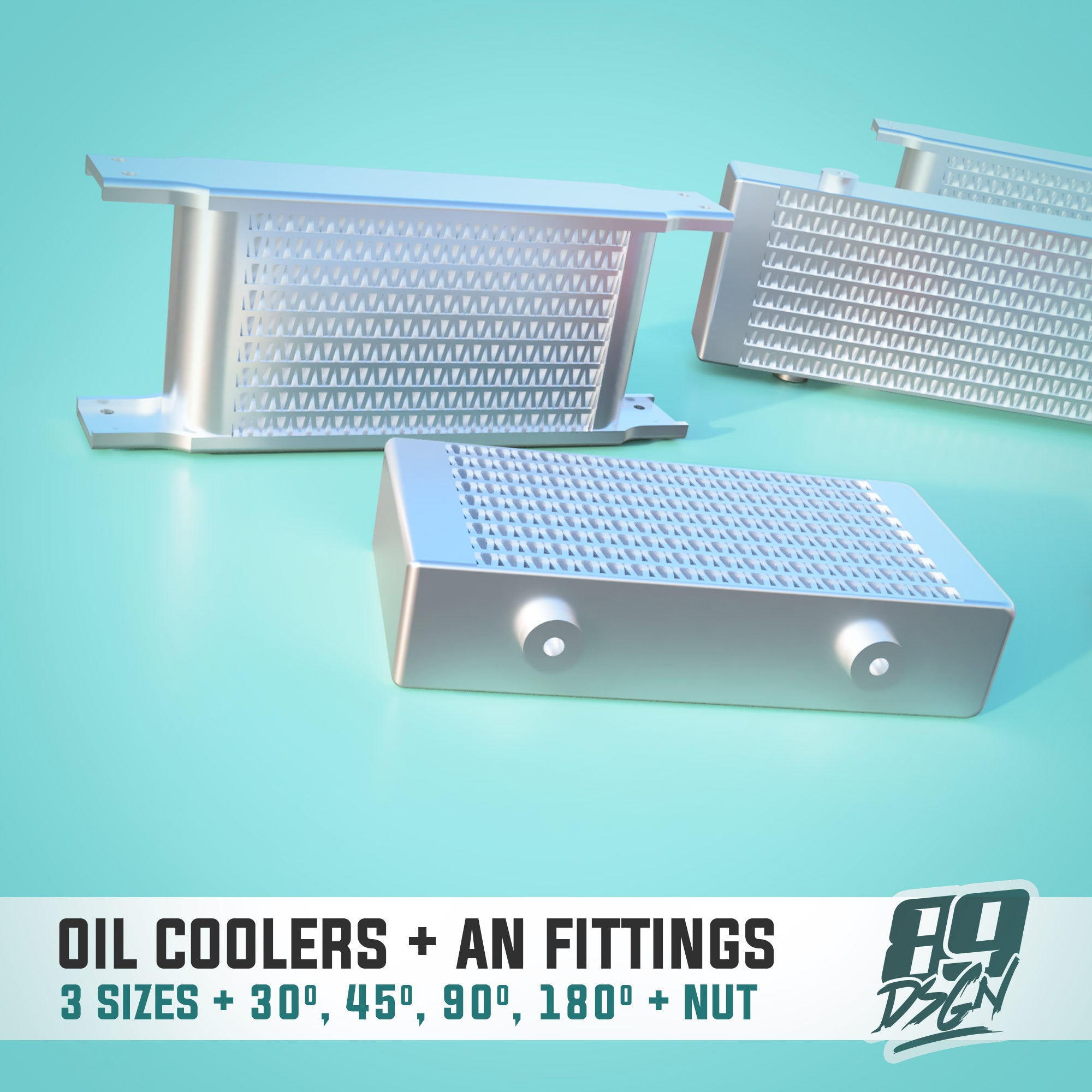 Assorted Universal Oil Coolers & AN Fitting Set - Model Maker's Workshop
