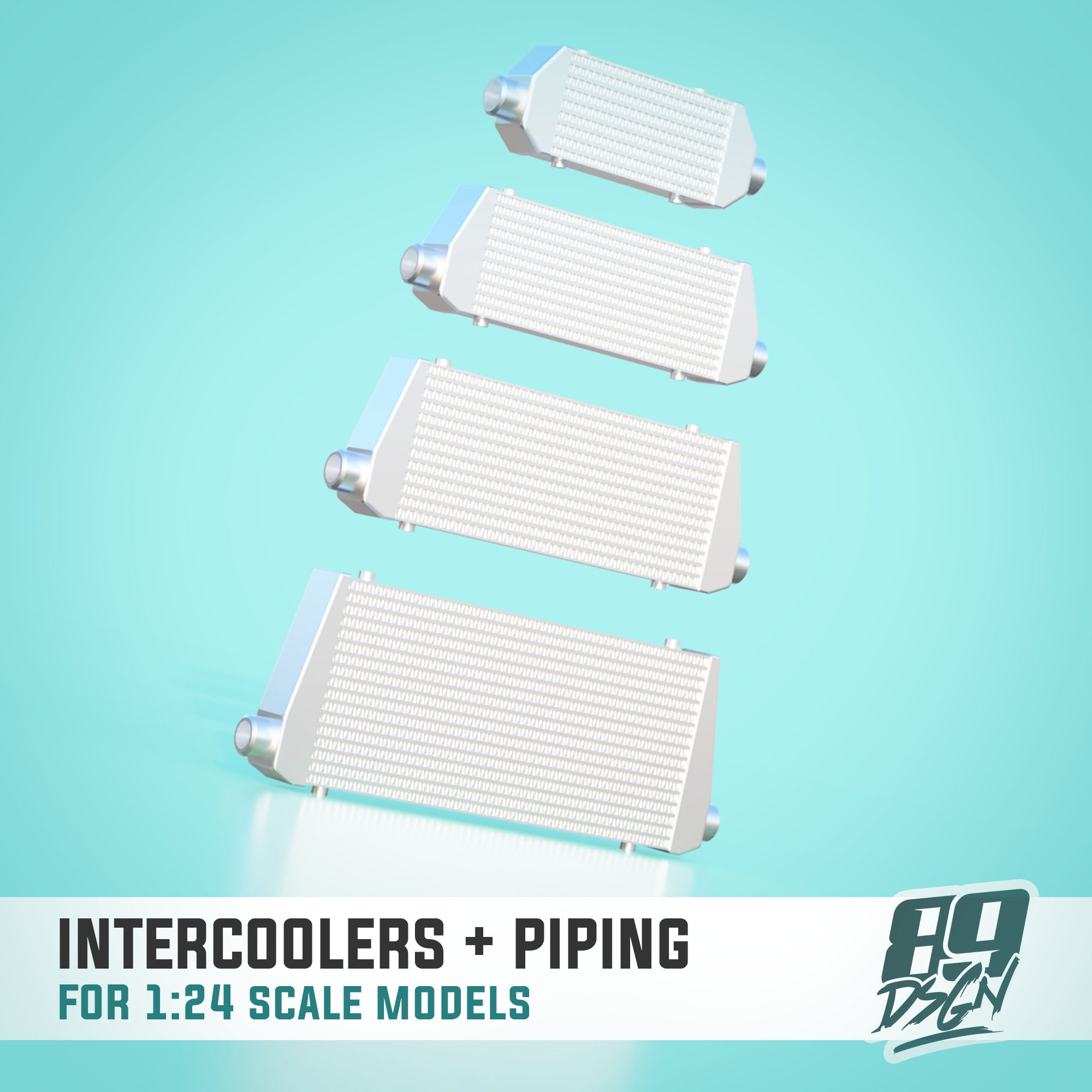 Assorted Intercooler & Piping Kit - Model Maker's Workshop