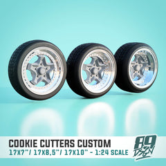 17" Porsche Cookie Cutter Wheel & Tire Set