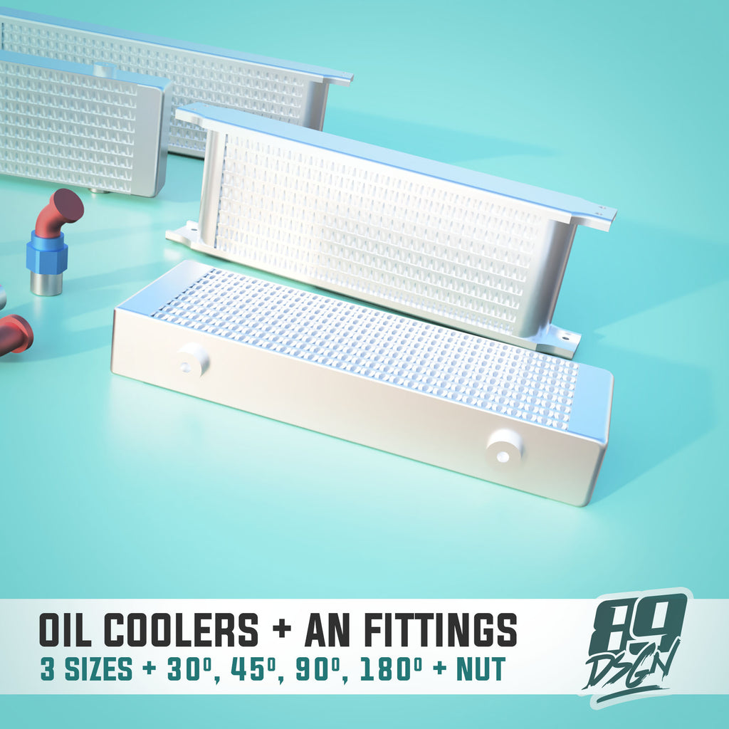 Assorted Universal Oil Coolers & AN Fitting Set - Model Maker's Workshop