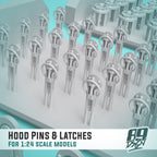 Assorted Hood Pin & Latch Sets - Model Maker's Workshop