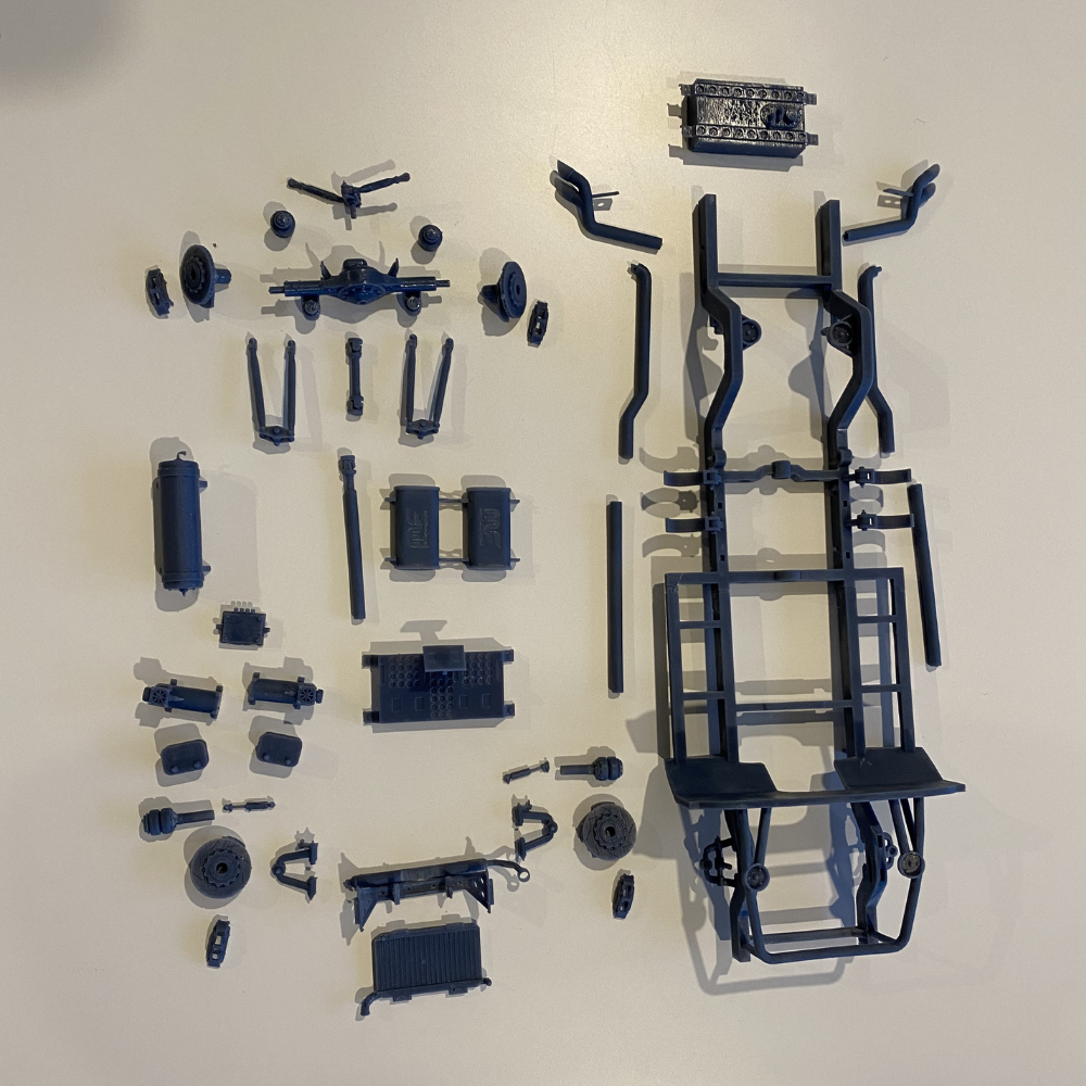 ’72 Chevy Fleetside Bagged Chassis Upgrade for AMT Kit
