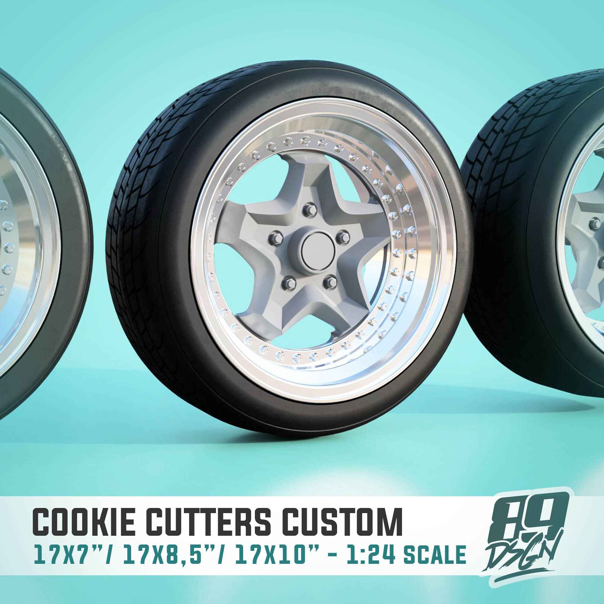 17" Porsche Cookie Cutter Wheel & Tire Set