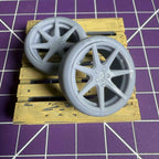 Rohana RC 7 Wheels w/ Yokohama Advan Stretch Tires