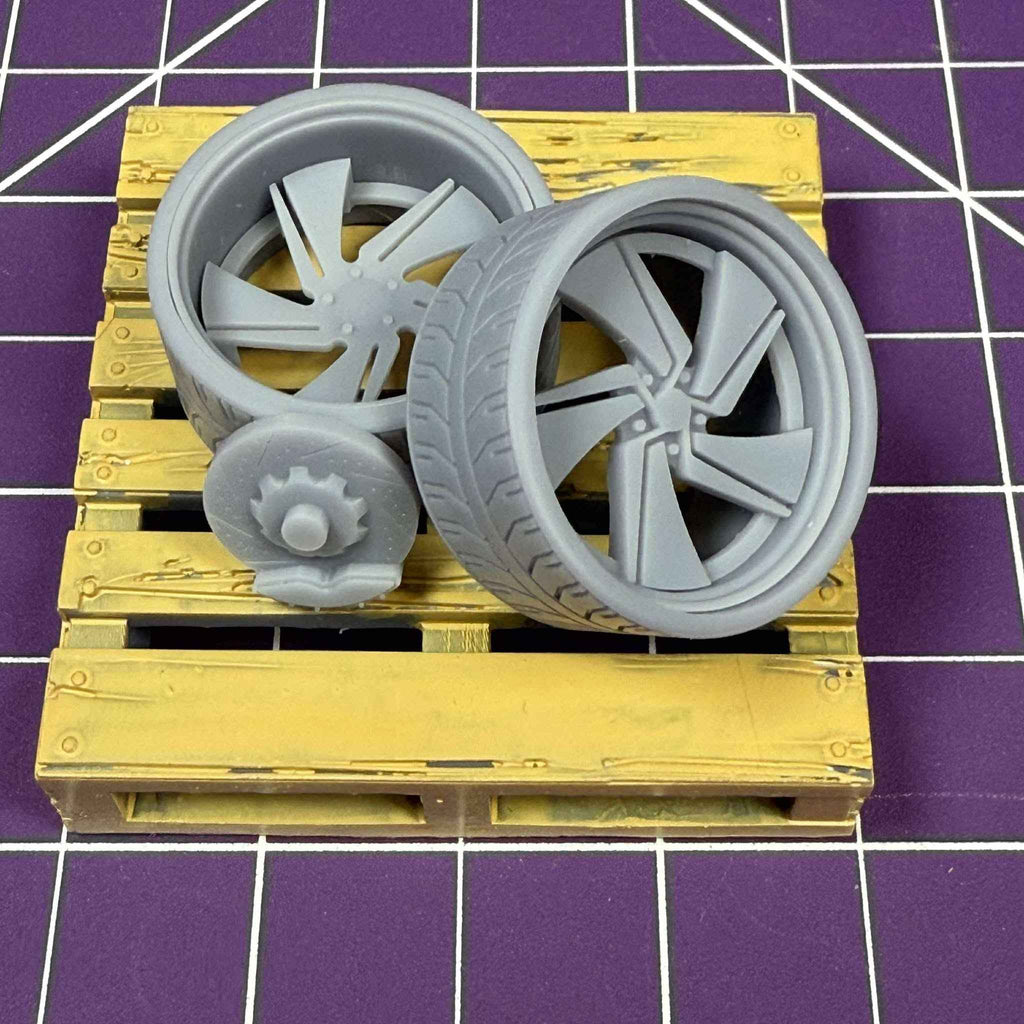 US Mag Phantom Concave Wheel & Tire Set