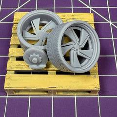 US Mag Phantom Concave Wheel & Tire Set