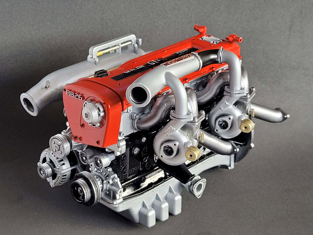 Nissan RB26 Skyline GT Twin Turbo Engine & Gearbox - Model Maker's Workshop