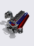 Toyota Titen Billet 2JZ Engine – 1/24 Scale