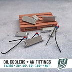 Assorted Universal Oil Coolers & AN Fitting Set - Model Maker's Workshop