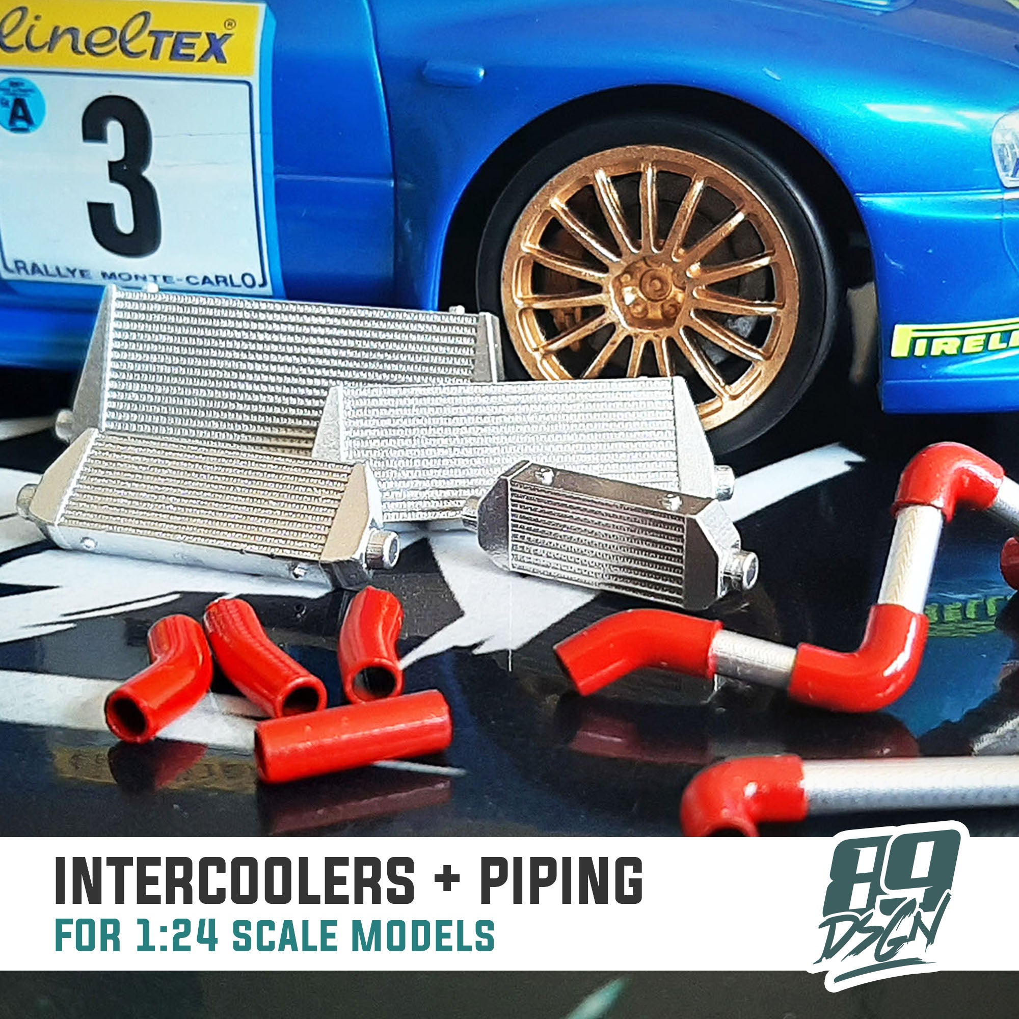 Assorted Intercooler & Piping Kit - Model Maker's Workshop