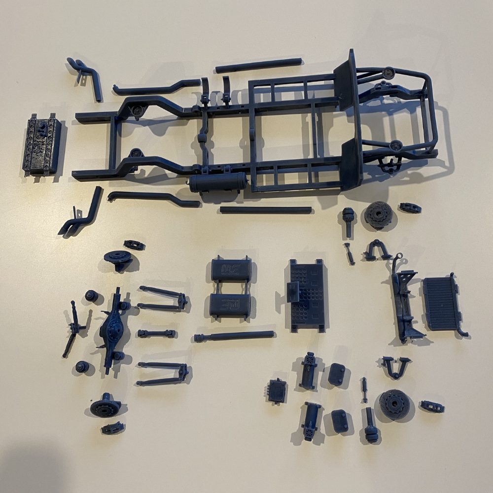’72 Chevy Fleetside Bagged Chassis Upgrade for AMT Kit