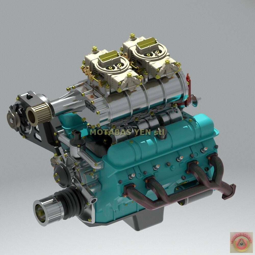 Supercharged Buick Nailhead & Transmission - Model Maker's Workshop