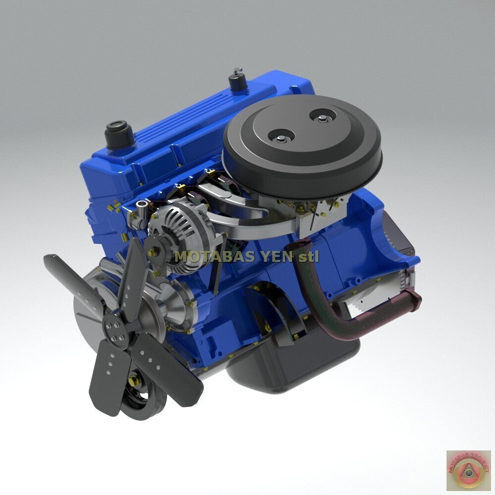 Chrysler Slant Six Base Engine w/ Options - Model Maker's Workshop