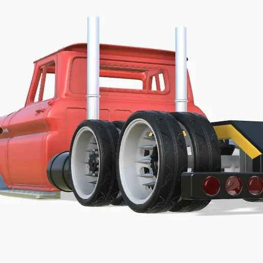 1966 Chevy Bagged Dually Hauler Chassis