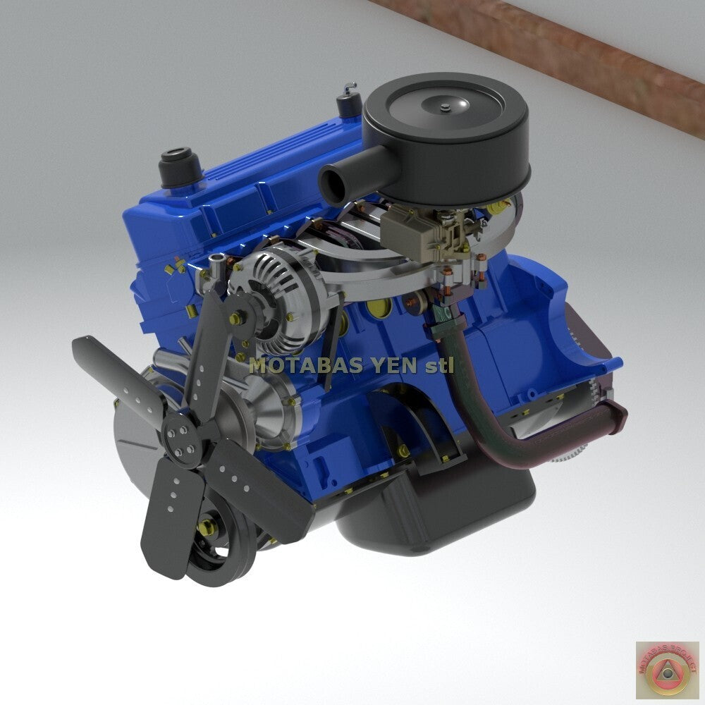 Chrysler Slant Six Base Engine w/ Options - Model Maker's Workshop