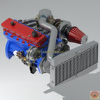 Chrysler Slant Six Turbo Engine w/ Intercooler - Model Maker's Workshop