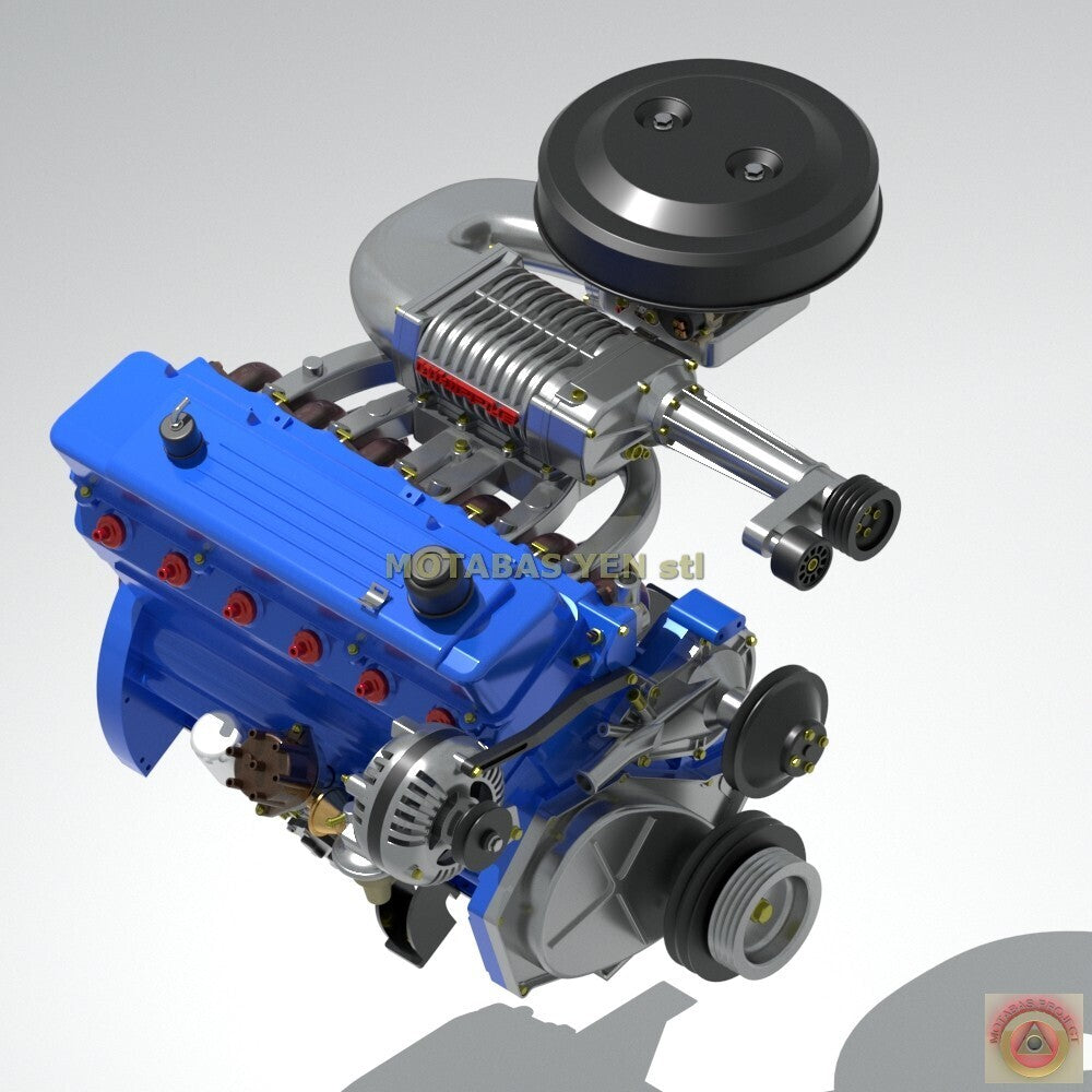 Chrysler Slant Six Supercharged Engine - Model Maker's Workshop