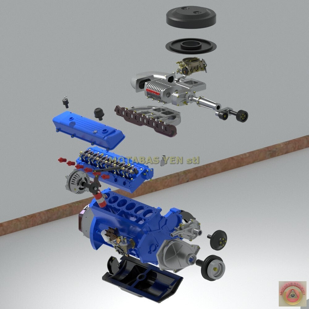 Chrysler Slant Six Supercharged Engine - Model Maker's Workshop