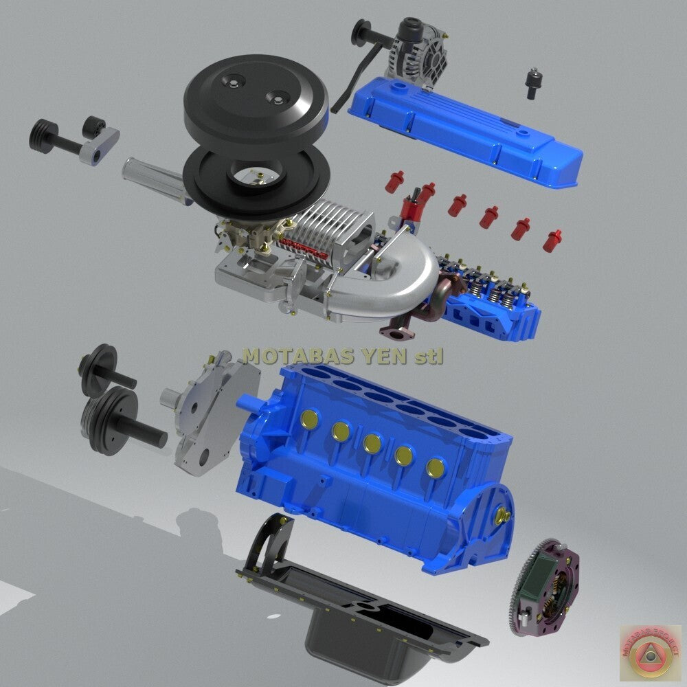 Chrysler Slant Six Supercharged Engine - Model Maker's Workshop