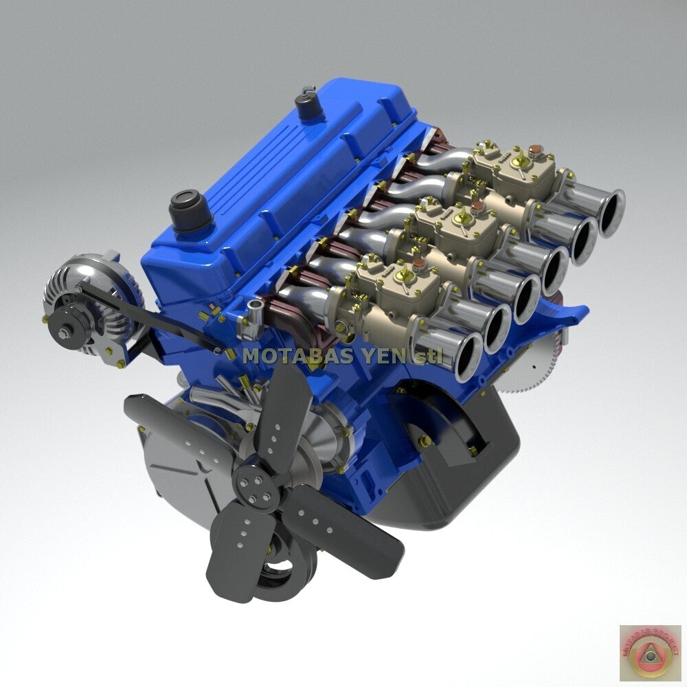 Chrysler Slant Six Base Engine w/ Options - Model Maker's Workshop