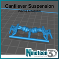 Bagged or Coilover Cantilever Suspension System – 1/25 Scale