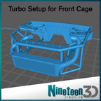Big-Turbo Setup Upgrade for Tamiya R32 GT-R Tubular Front End – 1/24 Scale
