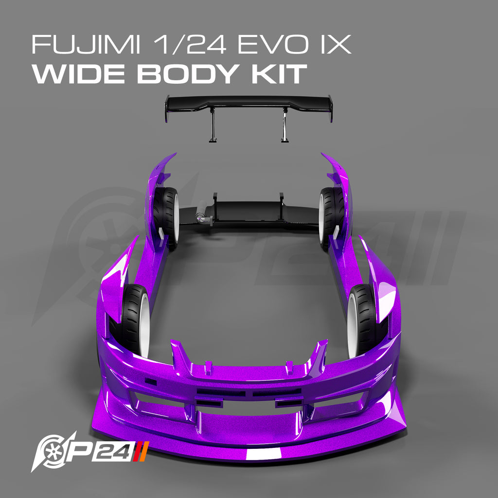 Mitsubishi EVO IX Wide Body Kit 1/24 Fujimi Evolution IX Kit - Model Maker's Workshop