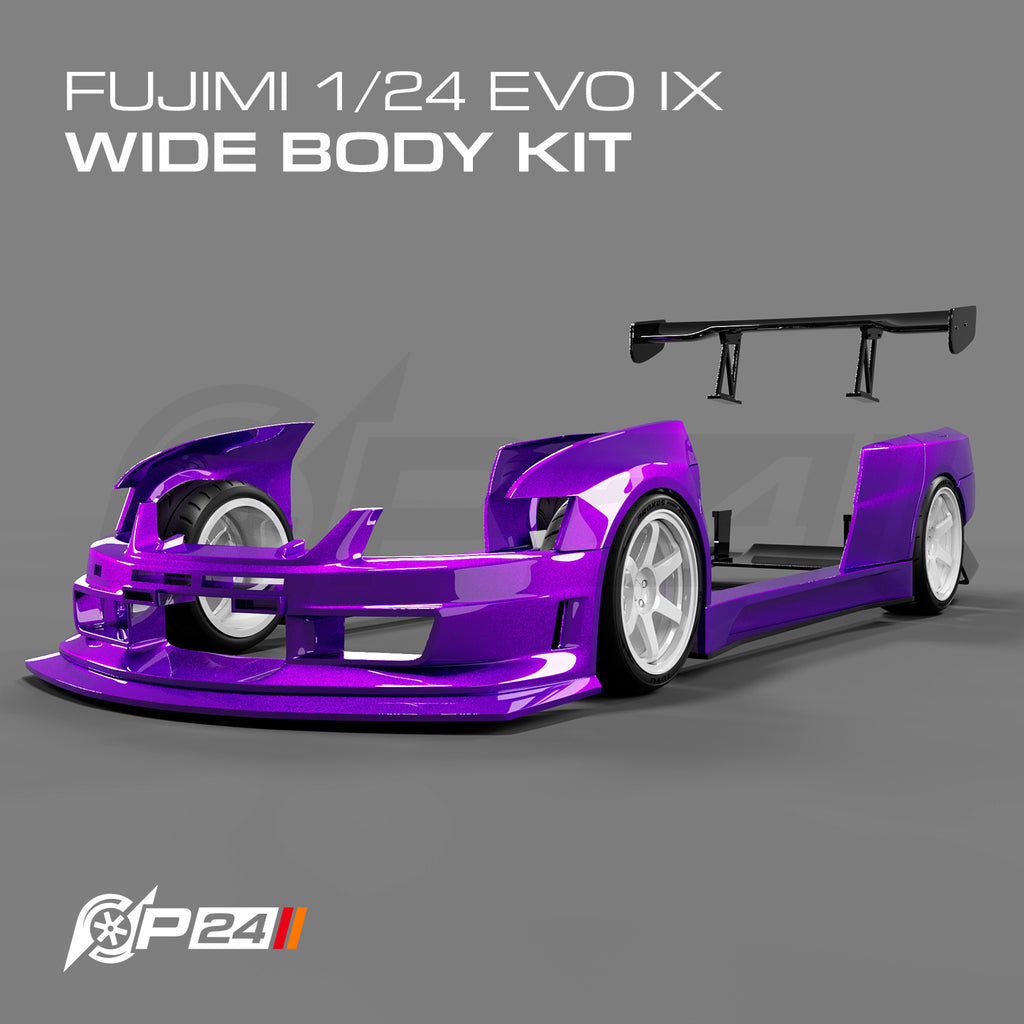 Mitsubishi EVO IX Wide Body Kit 1/24 Fujimi Evolution IX Kit - Model Maker's Workshop