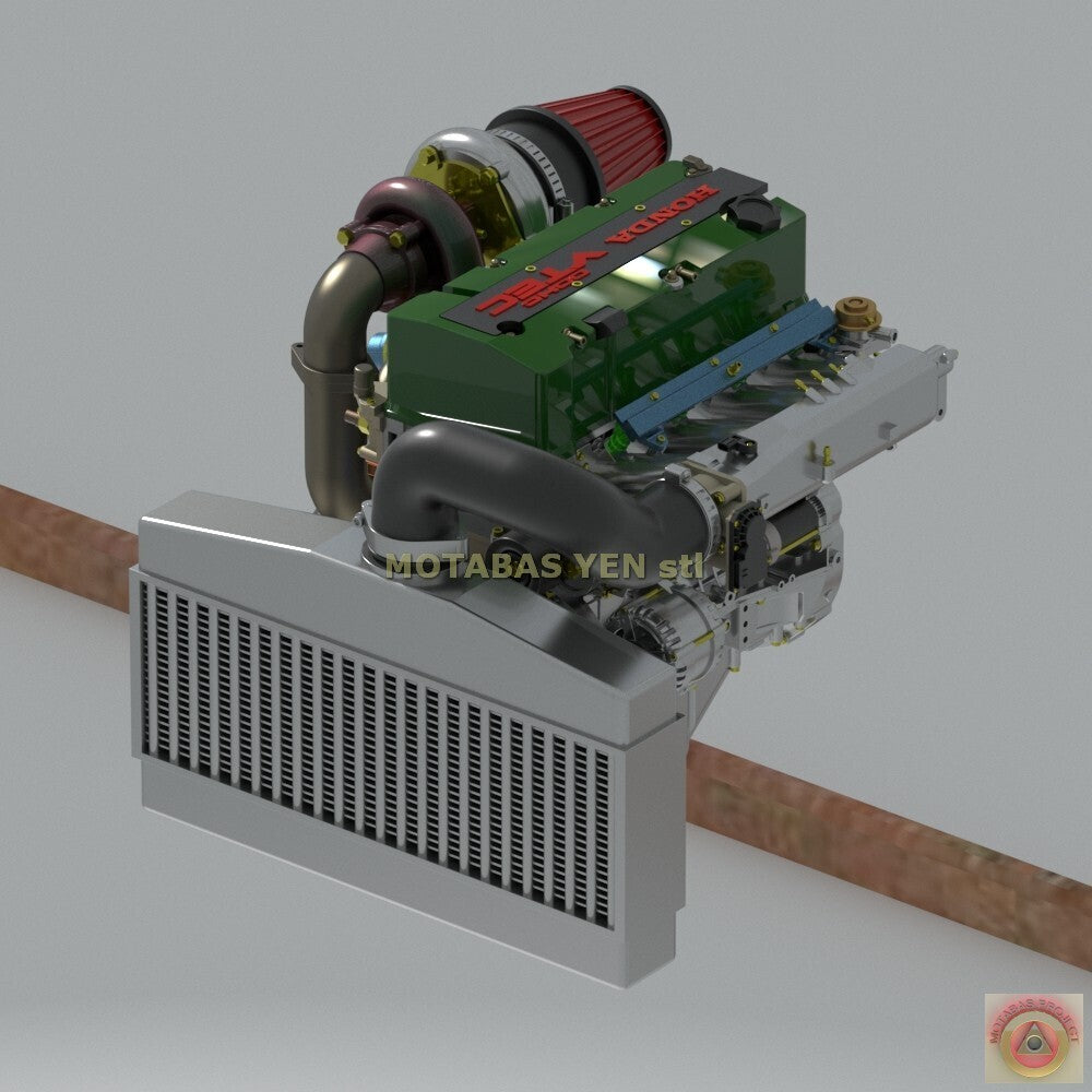 Honda S2000 Turbo F20C VTEC Engine & Manual Transmission - Model Maker's Workshop